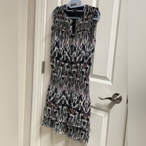 WHBM without sleeves dress, S, multi color